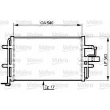 814357 VALEO Конденсатор, кондиционер