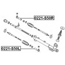 0221-S50R ASVA Наконечник поперечной рулевой тяги