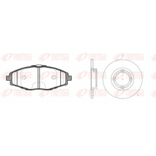 8696.00 REMSA Комплект тормозов, дисковый тормозной механизм