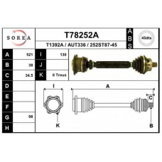 T78252A EAI Приводной вал