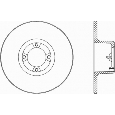 BDA1060.10 OPEN PARTS Тормозной диск