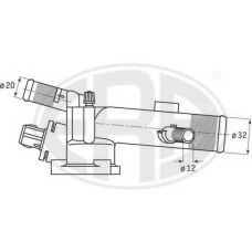 350093 ERA Термостат, охлаждающая жидкость