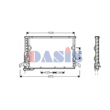 052240N AKS DASIS Конденсатор, кондиционер