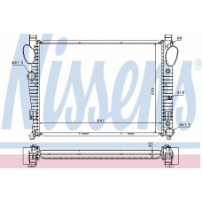 62773A NISSENS Радиатор, охлаждение двигателя