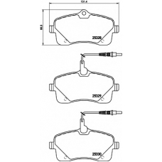 8DB 355 016-261 HELLA Комплект тормозных колодок, дисковый тормоз