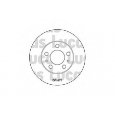 DF1677 TRW Тормозной диск