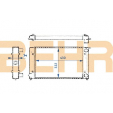 2109121 BEHR Radiator