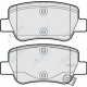 PAD1723 APEC Комплект тормозных колодок, дисковый тормоз