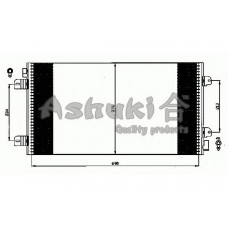 N657-03 ASHUKI Конденсатор, кондиционер