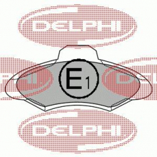 LP1139 DELPHI Комплект тормозных колодок, дисковый тормоз