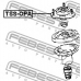 TSS-OPA FEBEST Подвеска, амортизатор