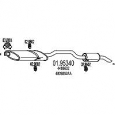 01.95340 MTS Глушитель выхлопных газов конечный