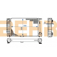 2108276 BEHR Radiator