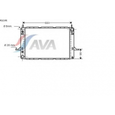 FD2195 AVA Радиатор, охлаждение двигателя