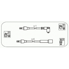 ODS236 JANMOR Комплект проводов зажигания