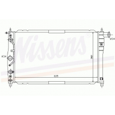 61655 NISSENS Радиатор, охлаждение двигателя