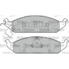 598904 VALEO Комплект тормозных колодок, дисковый тормоз