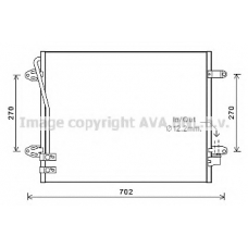 VW5322 AVA Конденсатор, кондиционер