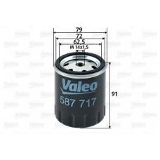 587717 VALEO Топливный фильтр