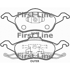 FBP3227 FIRST LINE Комплект тормозных колодок, дисковый тормоз