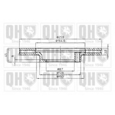 BDC4385 QUINTON HAZELL Тормозной диск