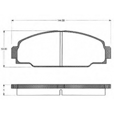 BLF1011 QUINTON HAZELL Комплект тормозных колодок, дисковый тормоз