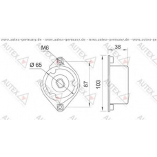 654281 AUTEX Натяжитель ремня, клиновой зубча