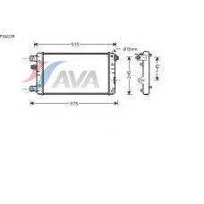 FTA2239 AVA Радиатор, охлаждение двигателя