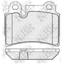 PN0541 NiBK Комплект тормозных колодок, дисковый тормоз