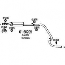 01.60205 MTS Глушитель выхлопных газов конечный