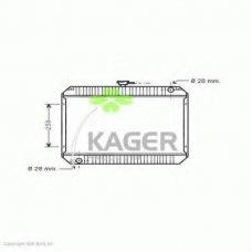 31-3463 KAGER Радиатор, охлаждение двигателя
