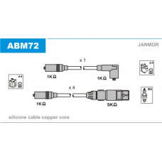 ABM72 JANMOR Комплект проводов зажигания