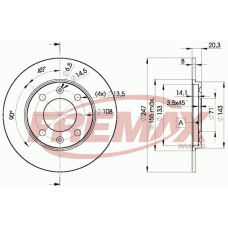 BD-4699 FREMAX Тормозной диск