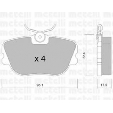 22-0150-0 METELLI Комплект тормозных колодок, дисковый тормоз