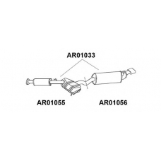 AR01033 VENEPORTE Глушитель выхлопных газов конечный