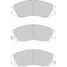 FD7127A NECTO Комплект тормозных колодок, дисковый тормоз