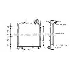 AIA2040 AVA Радиатор, охлаждение двигателя