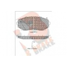 RB1962 R BRAKE Комплект тормозных колодок, дисковый тормоз