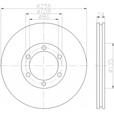 MDC2327 MINTEX Тормозной диск