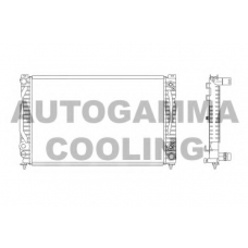 103875 AUTOGAMMA Радиатор, охлаждение двигателя