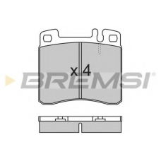 BP2662 BREMSI Комплект тормозных колодок, дисковый тормоз