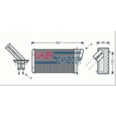 0991901 KUHLER SCHNEIDER Теплообменник, отопление салона