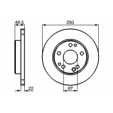 0 986 478 525 BOSCH Тормозной диск