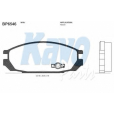 BP-6546 KAVO PARTS Комплект тормозных колодок, дисковый тормоз