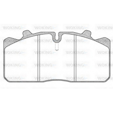JSA 7583.10 WOKING Комплект тормозных колодок, дисковый тормоз