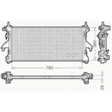 DRM21101 DENSO Радиатор, охлаждение двигателя