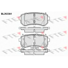 BL2623A1 FTE Комплект тормозных колодок, дисковый тормоз