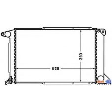 8MK 376 727-761 HELLA Радиатор, охлаждение двигателя