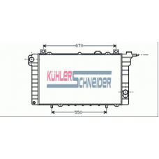 1600581 KUHLER SCHNEIDER Радиатор, охлаждение двигател