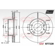 877220.6060 MAXTECH Тормозной диск